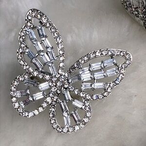 Sparkly Butterfly Statement Ring